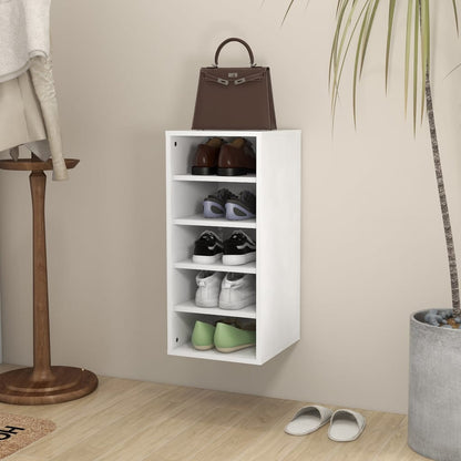 vidaXL Armoire à chaussures Blanc 31,5x35x70 cm Aggloméré