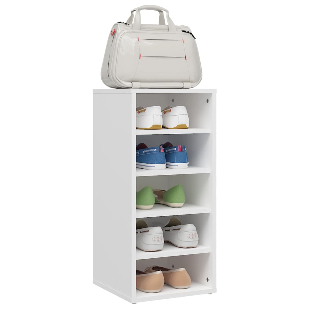 vidaXL Armoire à chaussures Blanc 31,5x35x70 cm Aggloméré