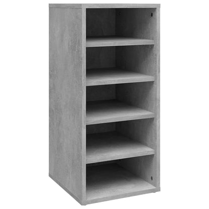 vidaXL Armoire à chaussures Gris béton 31,5x35x70 cm Aggloméré