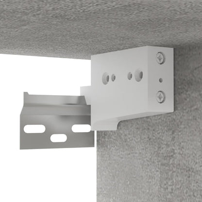 vidaXL Armoire à chaussures Gris béton 31,5x35x70 cm Aggloméré