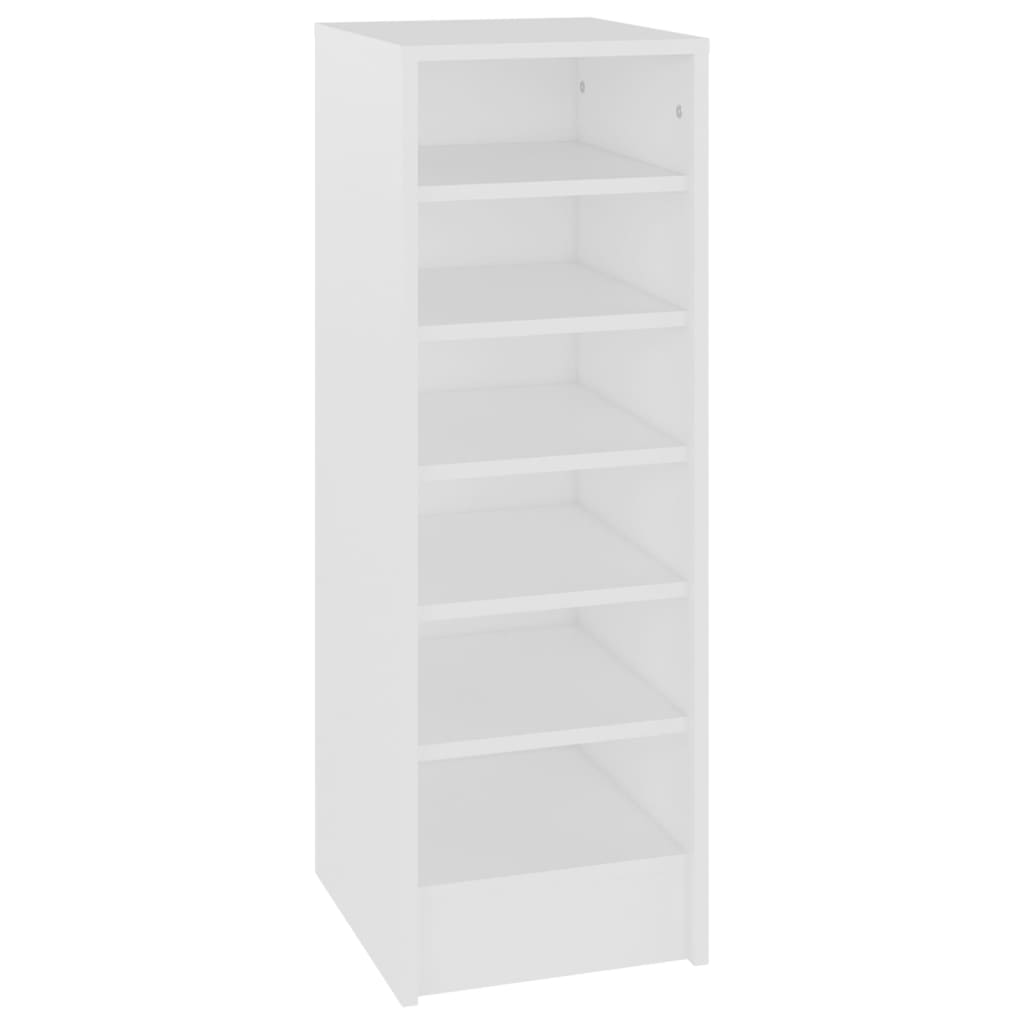 vidaXL Armoire à chaussures Blanc 31,5x35x90 cm Aggloméré