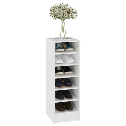 vidaXL Armoire à chaussures Blanc 31,5x35x90 cm Aggloméré