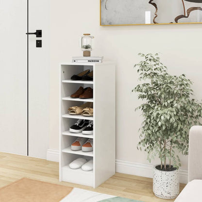 vidaXL Armoire à chaussures Blanc 31,5x35x90 cm Aggloméré