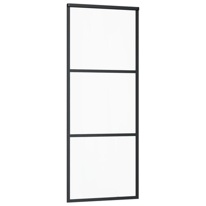 vidaXL Porte coulissante et quincaillerie ESG Verre/Aluminium 76x205cm