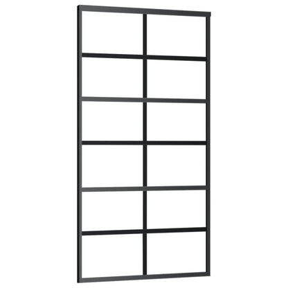 vidaXL Porte coulissante et quincaillerie Verre et Aluminium 102x205cm