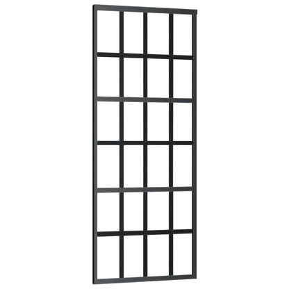 vidaXL Porte coulissante et quincaillerie Verre ESG/Aluminium 76x205cm