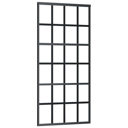 vidaXL Porte coulissante et quincaillerie Verre et Aluminium 90x205 cm