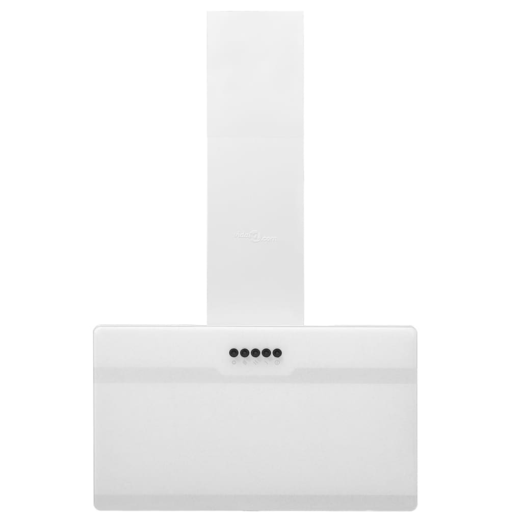 vidaXL Hotte murale 60 cm Acier et verre trempé Blanc