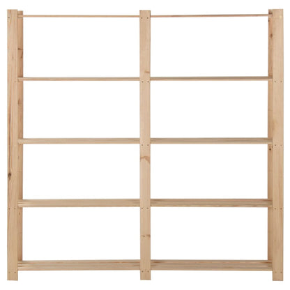 vidaXL Étagère de stockage 5 niveaux 170x28,5x170cm Bois de pin massif