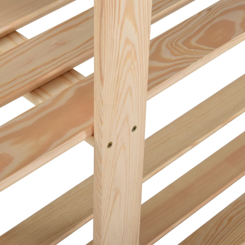 vidaXL Étagère de stockage 5 niveaux 170x28,5x170cm Bois de pin massif