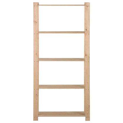 vidaXL Étagère de stockage 5 niveaux 80x28,5x170 cm Bois de pin massif