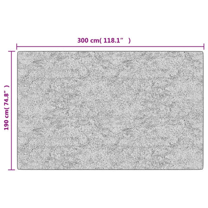 vidaXL Tapis lavable antidérapant 190x300 cm Beige clair