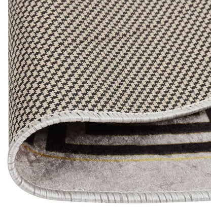 vidaXL Tapis lavable antidérapant φ120 cm Beige clair