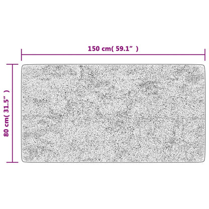 vidaXL Tapis lavable antidérapant 80x150 cm Anthracite