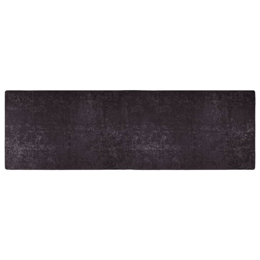 vidaXL Tapis lavable antidérapant 80x300 cm Anthracite