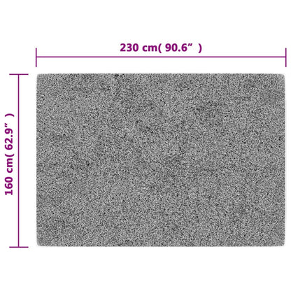 vidaXL Tapis lavable antidérapant 160x230 cm Anthracite