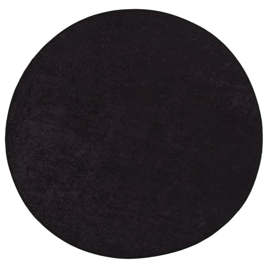 vidaXL Tapis lavable antidérapant φ120 cm Anthracite