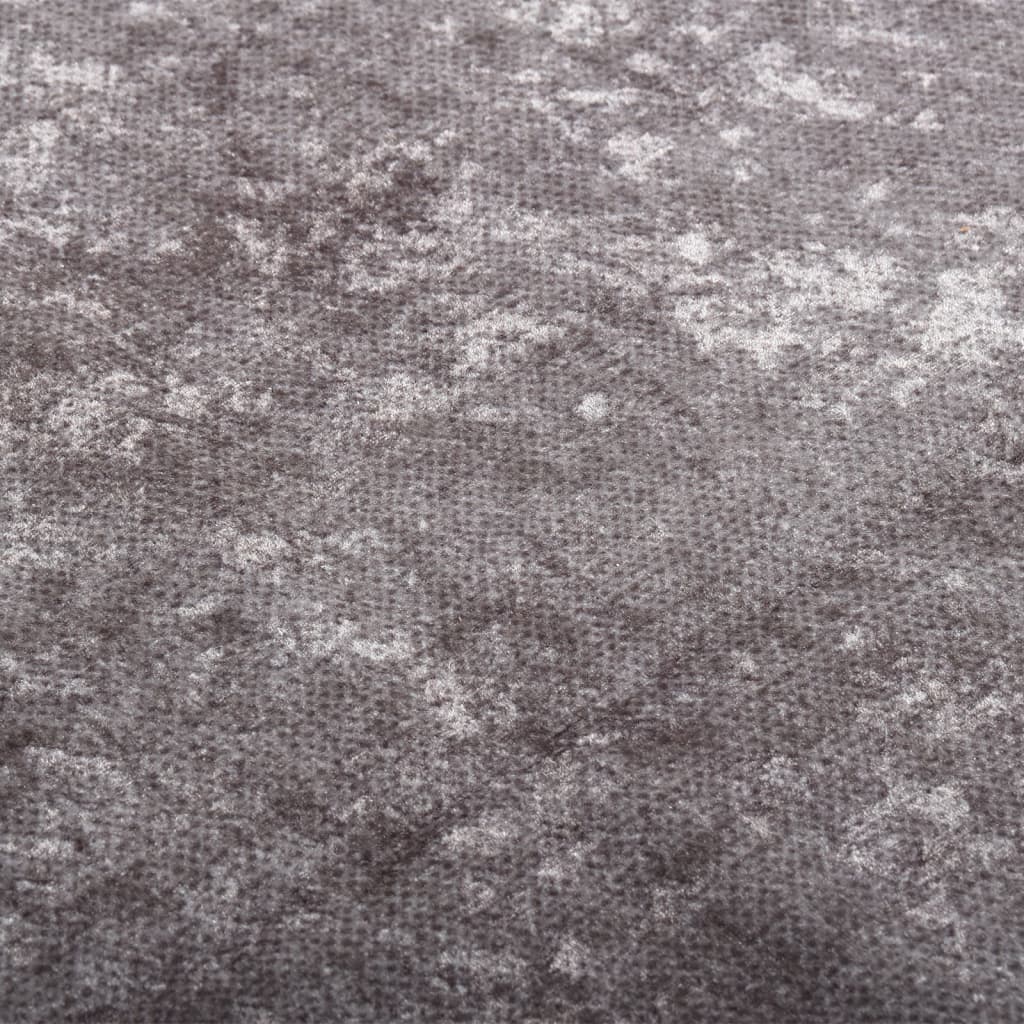 vidaXL Tapis lavable antidérapant 120x180 cm Gris