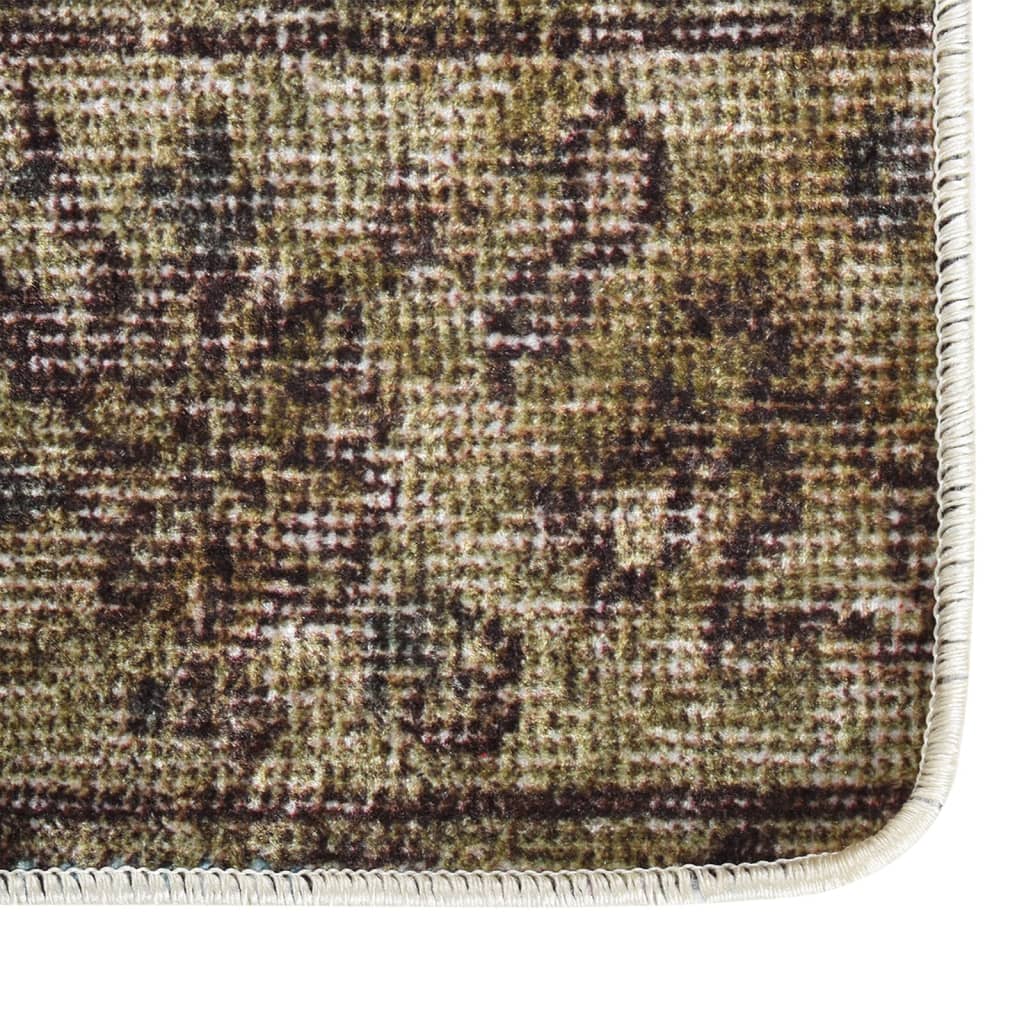 vidaXL Tapis lavable antidérapant Patchwork 120x180 cm Multicolore