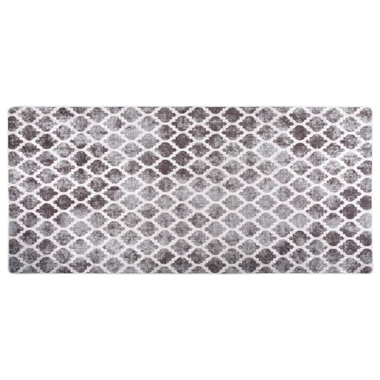 vidaXL Tapis lavable antidérapant 80x300 cm Multicolore
