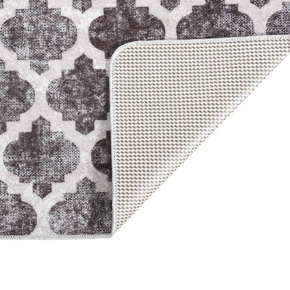 vidaXL Tapis lavable antidérapant 80x300 cm Multicolore