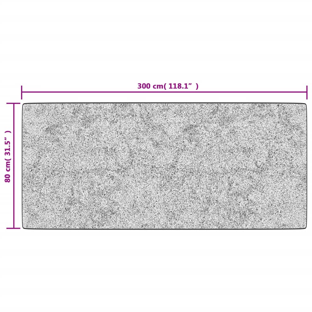 vidaXL Tapis lavable antidérapant 80x300 cm Multicolore