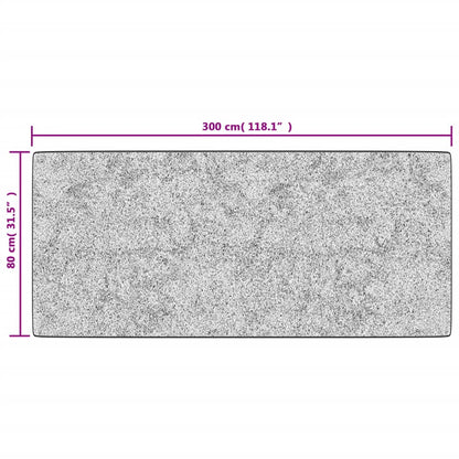 vidaXL Tapis lavable antidérapant 80x300 cm Multicolore