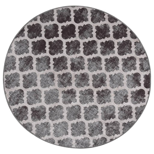 vidaXL Tapis lavable antidérapant φ120 cm Multicolore