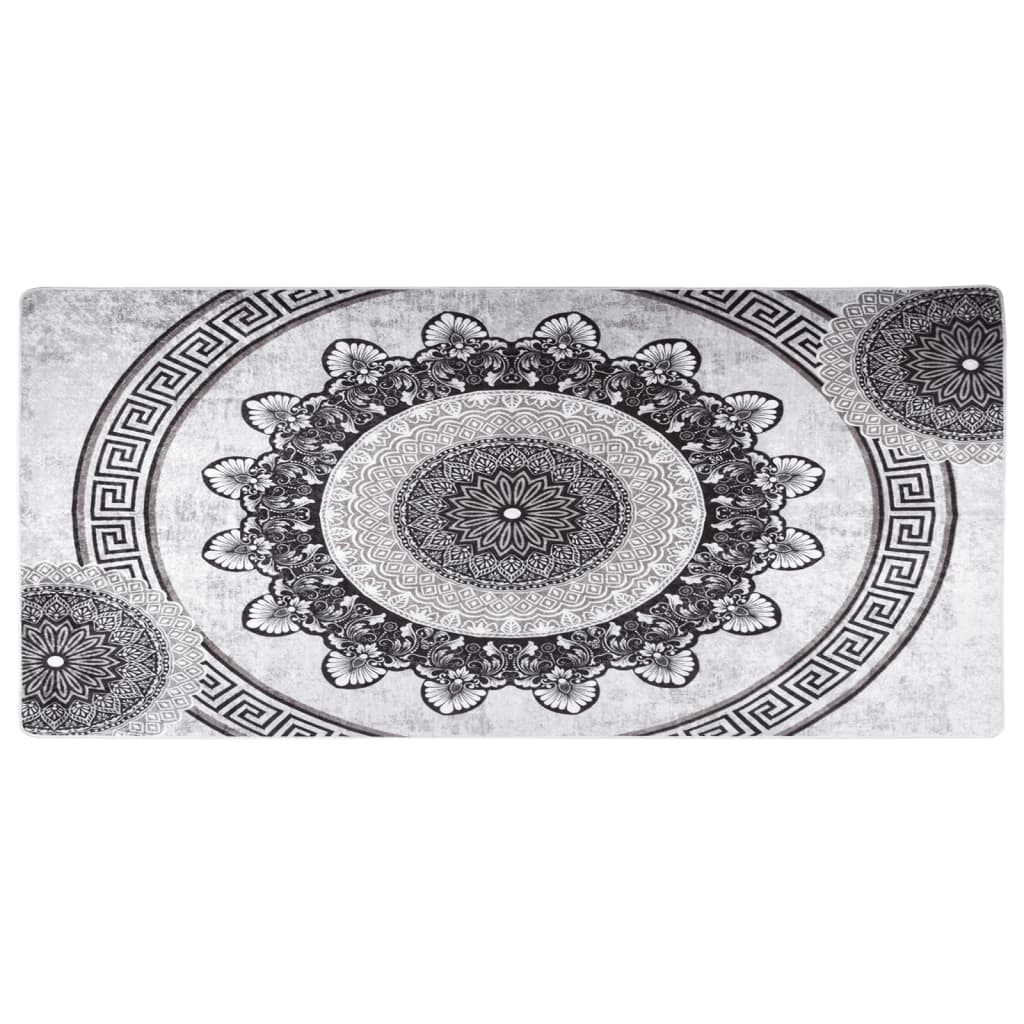 vidaXL Tapis lavable antidérapant 80x300 cm Multicolore