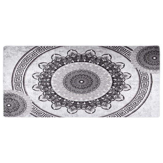 vidaXL Tapis lavable antidérapant 80x300 cm Multicolore