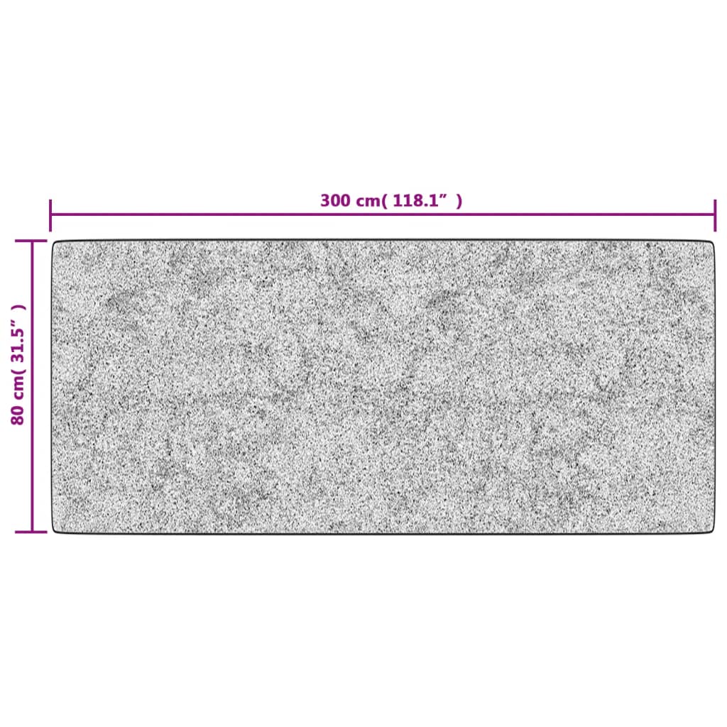vidaXL Tapis lavable antidérapant 80x300 cm Multicolore