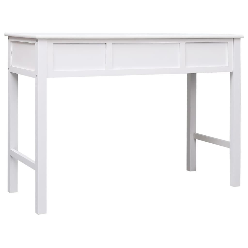 vidaXL Buffet Blanc 108x45x76 cm Bois de Paulownia massif