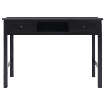 vidaXL Buffet Noir 108x45x76 cm Bois de Paulownia massif