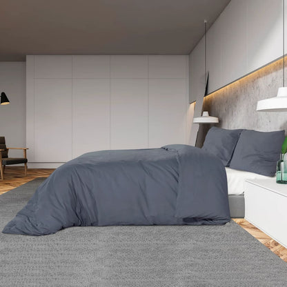 vidaXL Ensemble de housse de couette Anthracite 260x240 cm Microfibre