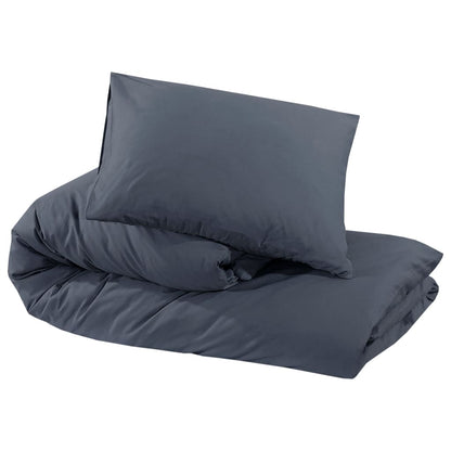 vidaXL Ensemble de housse de couette Anthracite 200x220 cm Microfibre