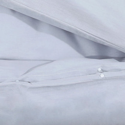 vidaXL Ensemble de housse de couette Gris 200x200 cm Microfibre légère