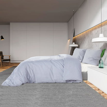 vidaXL Ensemble de housse de couette Gris 220x240 cm Microfibre légère