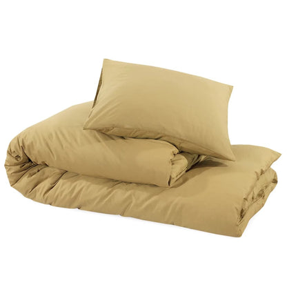 vidaXL Ensemble de housse de couette Taupe 135x200 cm Microfibre