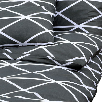 vidaXL Ensemble de housse de couette Gris 260x240 cm Coton