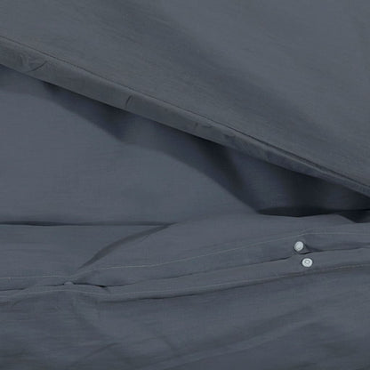 vidaXL Ensemble de housse de couette Anthracite 140x200 cm Coton