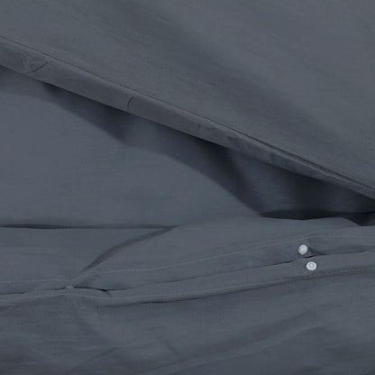 vidaXL Ensemble de housse de couette Anthracite 220x240 cm Coton