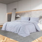 vidaXL Ensemble de housse de couette Gris 140x200 cm Coton