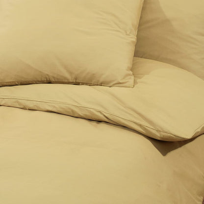 vidaXL Ensemble de housse de couette Taupe 135x200 cm Coton