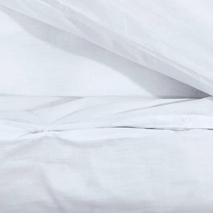 vidaXL Ensemble de housse de couette Blanc 200x220 cm Coton