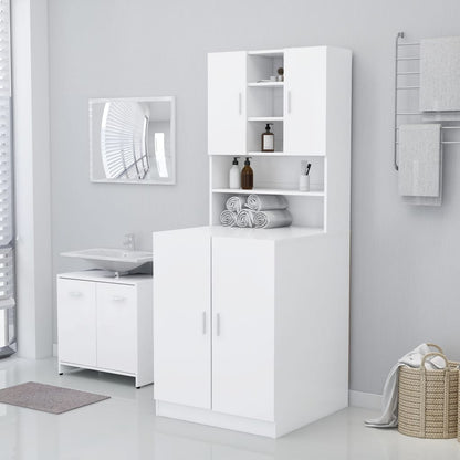 vidaXL Meuble pour machine à laver Blanc