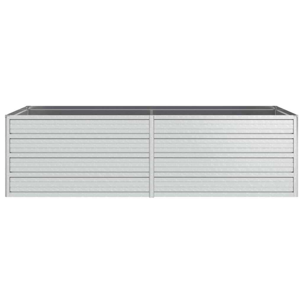 vidaXL Lit surélevé de jardin 160x80x45 cm Acier galvanisé Argenté