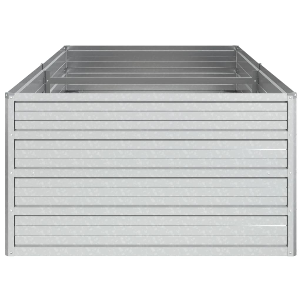 vidaXL Lit surélevé de jardin 160x80x45 cm Acier galvanisé Argenté