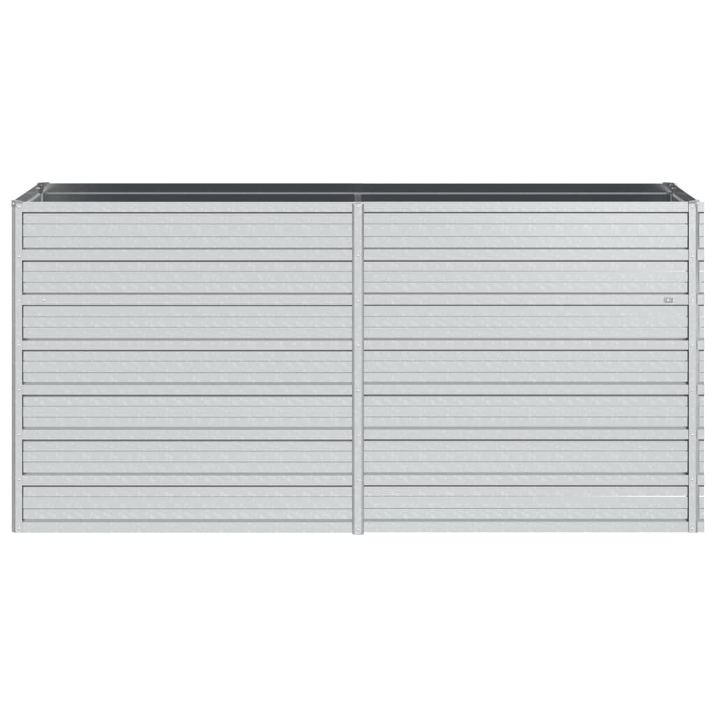 vidaXL Lit surélevé de jardin 160x40x77 cm Acier galvanisé Argenté