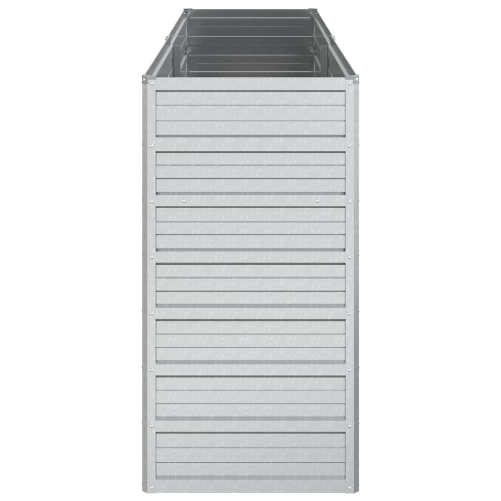 vidaXL Lit surélevé de jardin 160x40x77 cm Acier galvanisé Argenté