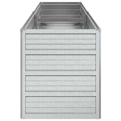 vidaXL Lit surélevé de jardin 160x40x45 cm Acier galvanisé Argenté